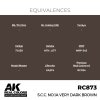 AK Interactive RC873 S.C.C. No.1A Very Dark Brown 17 ml